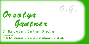 orsolya gantner business card